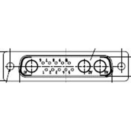 Molex FCT ML DSUB SDR RCPT 13W3 172704-0014